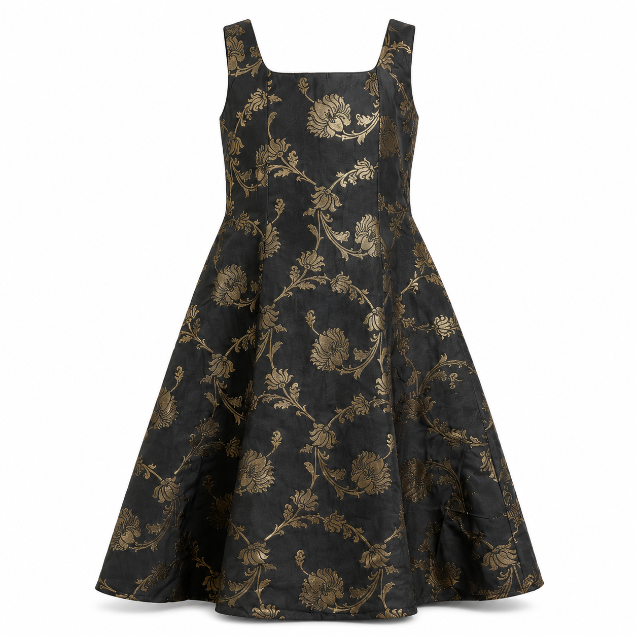 Sleeveless Panel Midi Dress